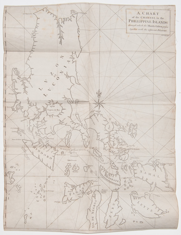 A Chart of the Channel in the Philippine Islands through which the Manila Galleon passes together with the adjacent islands